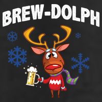 Brew-Dolph Christmas Reindeer Cool Comfort Performance Bucket Hat