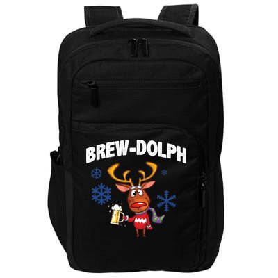 Brew-Dolph Christmas Reindeer Impact Tech Backpack