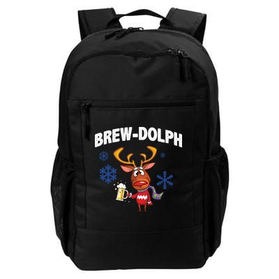 Brew-Dolph Christmas Reindeer Daily Commute Backpack