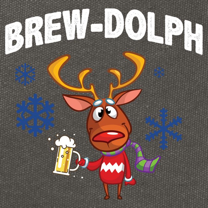 Brew-Dolph Christmas Reindeer Cotton Canvas Backpack