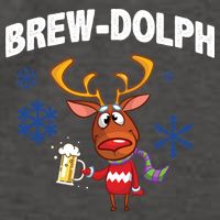 Brew-Dolph Christmas Reindeer Vector Backpack