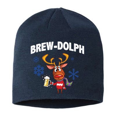 Brew-Dolph Christmas Reindeer Sustainable Beanie