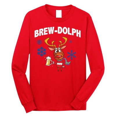 Brew-Dolph Christmas Reindeer Long Sleeve Shirt