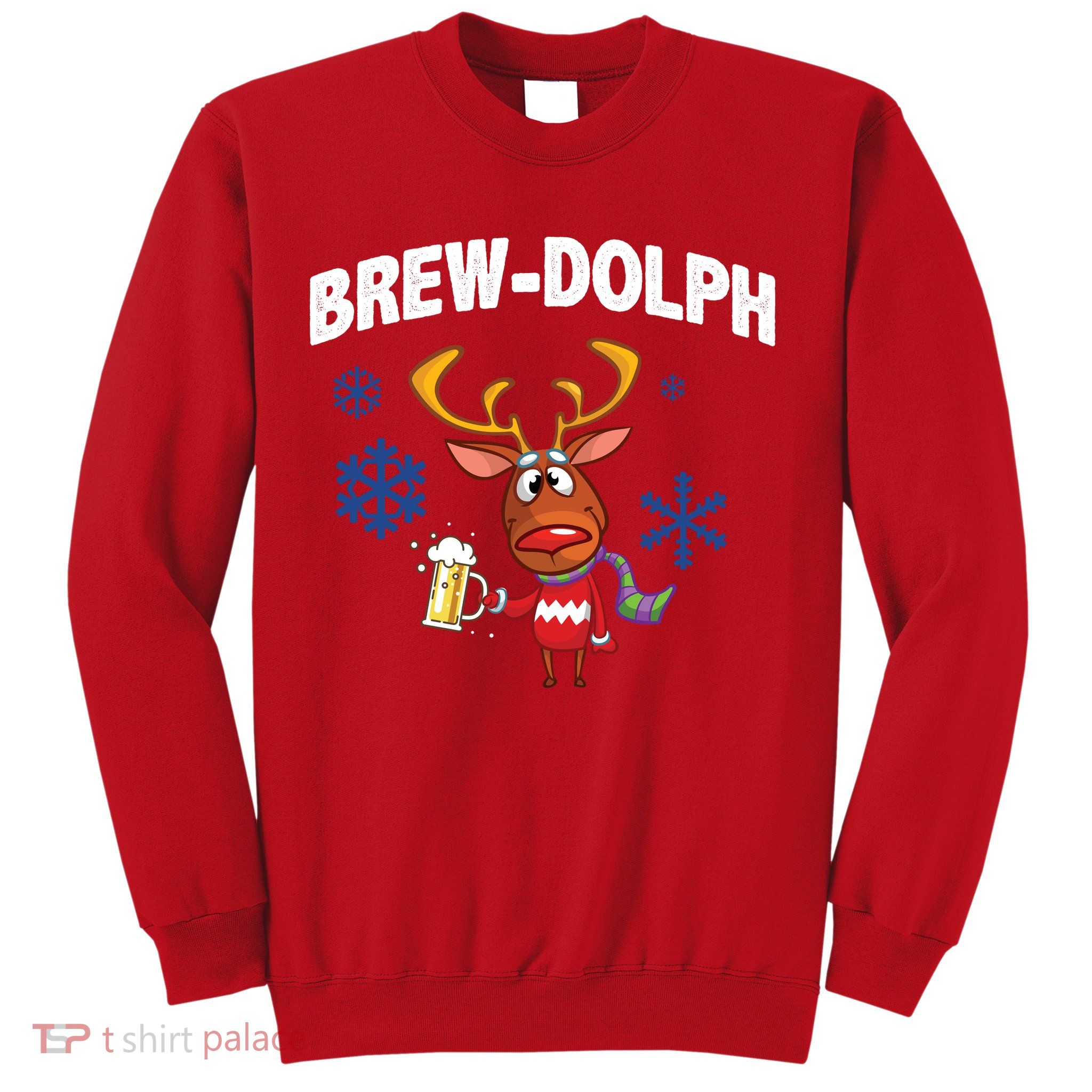 Brew-Dolph Christmas Reindeer Sweatshirt