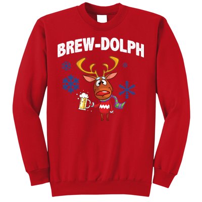 Brew-Dolph Christmas Reindeer Sweatshirt