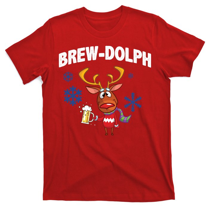 Brew-Dolph Christmas Reindeer T-Shirt