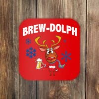 Brew-Dolph Christmas Reindeer Coaster