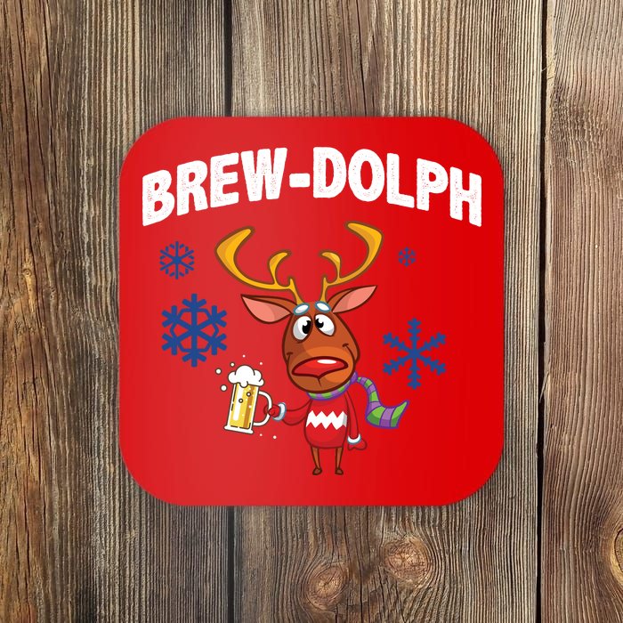 Brew-Dolph Christmas Reindeer Coaster