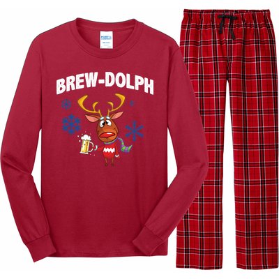 Brew-Dolph Christmas Reindeer Long Sleeve Pajama Set