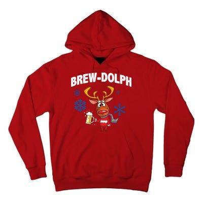 Brew-Dolph Christmas Reindeer Tall Hoodie