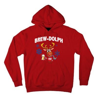 Brew-Dolph Christmas Reindeer Tall Hoodie