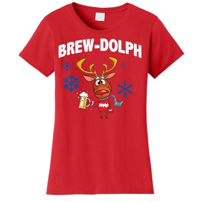 Brew-Dolph Christmas Reindeer Women's T-Shirt