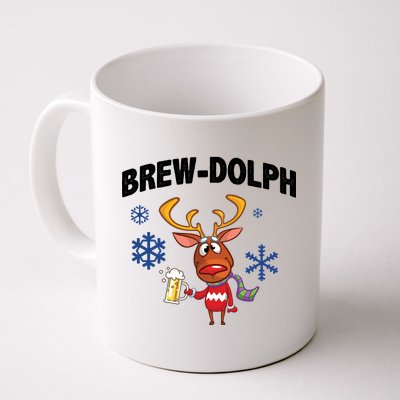 Brew-Dolph Christmas Reindeer Coffee Mug