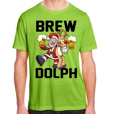 Brew Dolph Red Nose Reindeer Adult ChromaSoft Performance T-Shirt