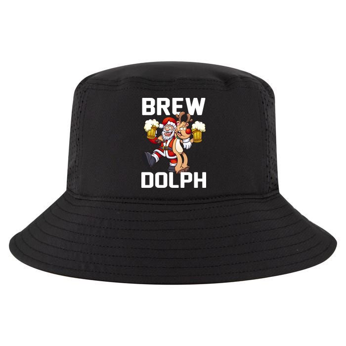 Brew Dolph Red Nose Reindeer Cool Comfort Performance Bucket Hat