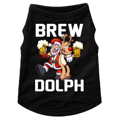 Brew Dolph Red Nose Reindeer Doggie Tank