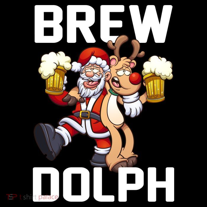 Brew Dolph Red Nose Reindeer Performance Shirt