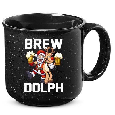 Brew Dolph Red Nose Reindeer 15oz Campfire Ceramic Mug