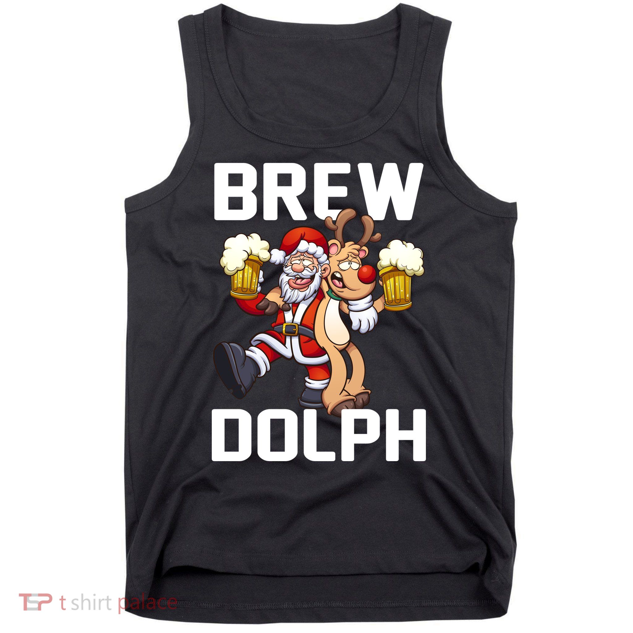 Brew Dolph Red Nose Reindeer Tank Top