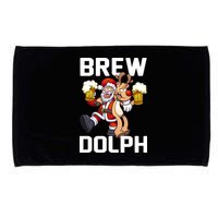 Brew Dolph Red Nose Reindeer Microfiber Hand Towel