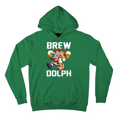 Brew Dolph Red Nose Reindeer Hoodie