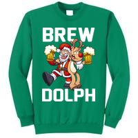 Brew Dolph Red Nose Reindeer Sweatshirt