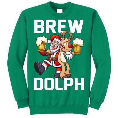 Brew Dolph Red Nose Reindeer Sweatshirt