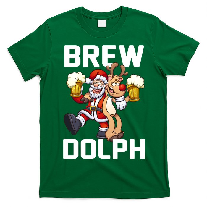 Brew Dolph Red Nose Reindeer T-Shirt