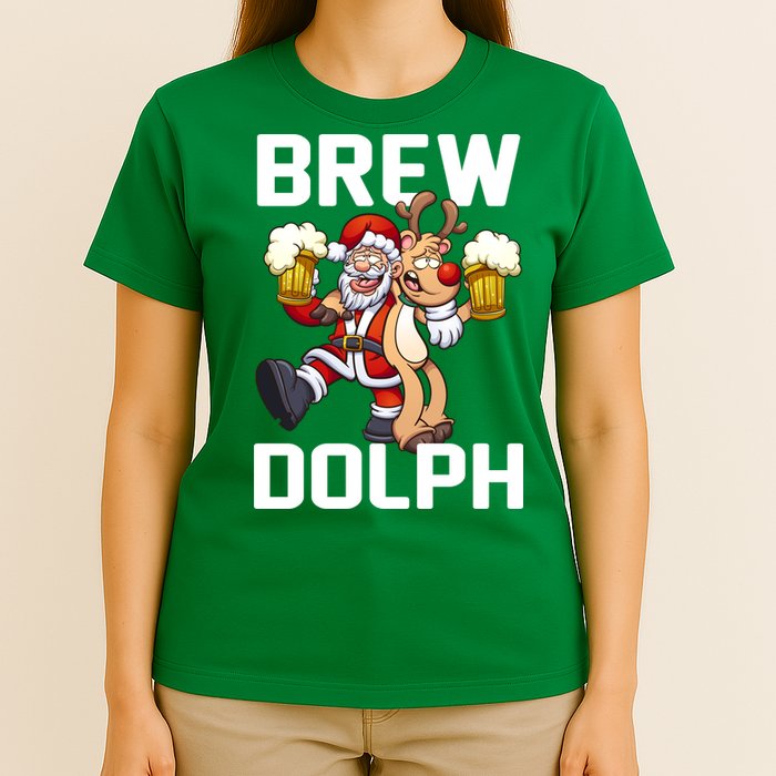 Brew Dolph Red Nose Reindeer T-Shirt