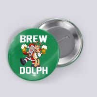 Brew Dolph Red Nose Reindeer Button