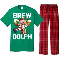 Brew Dolph Red Nose Reindeer Pajama Set