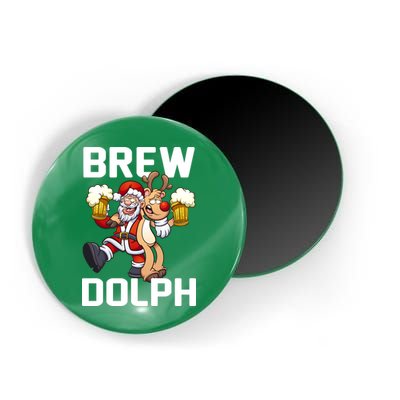 Brew Dolph Red Nose Reindeer Magnet