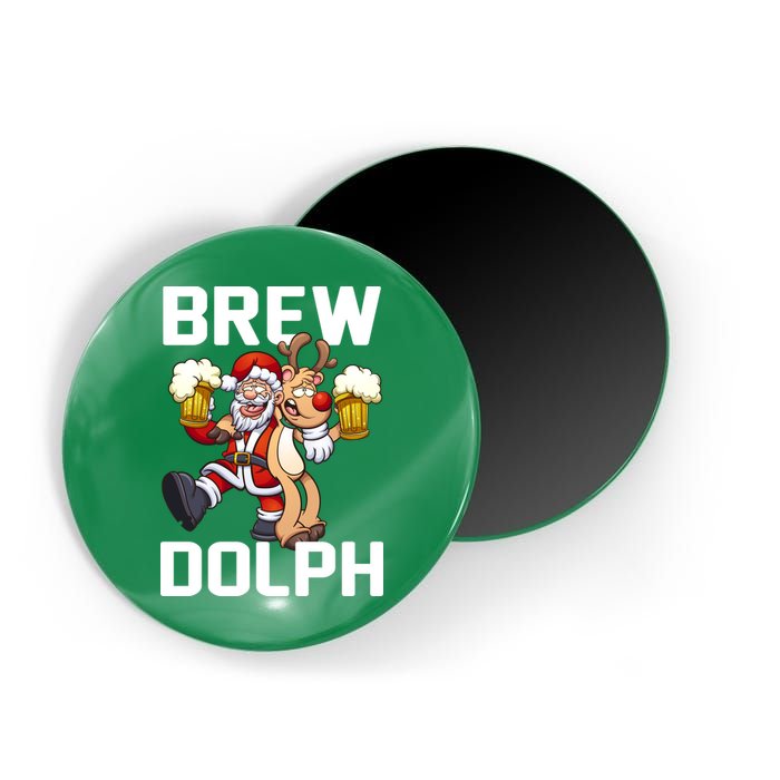 Brew Dolph Red Nose Reindeer Magnet