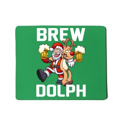 Brew Dolph Red Nose Reindeer Mousepad