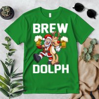 Brew Dolph Red Nose Reindeer Premium T-Shirt