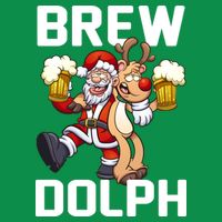 Brew Dolph Red Nose Reindeer Baby Bodysuit