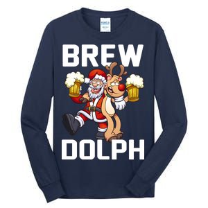 Brew Dolph Red Nose Reindeer Tall Long Sleeve T-Shirt