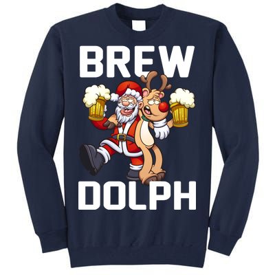 Brew Dolph Red Nose Reindeer Tall Sweatshirt