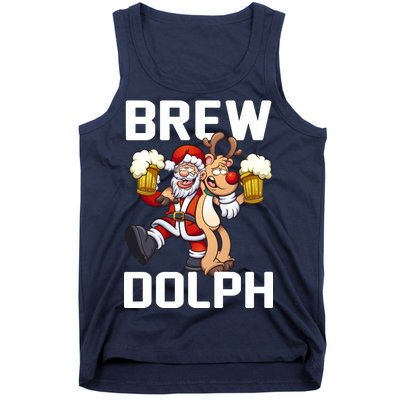 Brew Dolph Red Nose Reindeer Tank Top