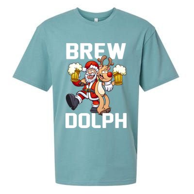Brew Dolph Red Nose Reindeer Sueded Cloud Jersey T-Shirt