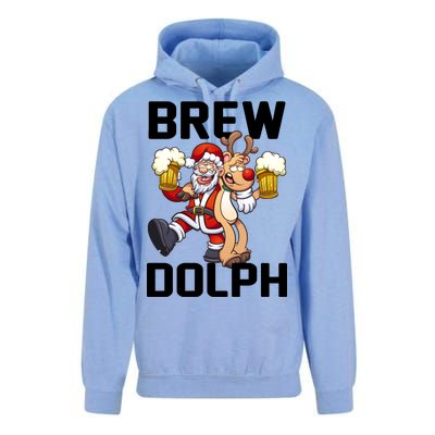 Brew Dolph Red Nose Reindeer Unisex Surf Hoodie