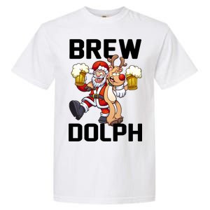 Brew Dolph Red Nose Reindeer Garment-Dyed Heavyweight T-Shirt