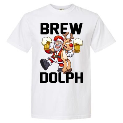 Brew Dolph Red Nose Reindeer Garment-Dyed Heavyweight T-Shirt