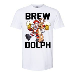 Brew Dolph Red Nose Reindeer Softstyle CVC T-Shirt