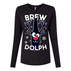 Brewdolph  Womens Cotton Relaxed Long Sleeve T-Shirt