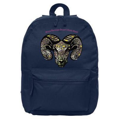 Bighorn Ram Flower Premium 16 in Basic Backpack