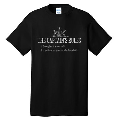 Boat Rules Funny Sayings Sailing Sail Boats Tall T-Shirt