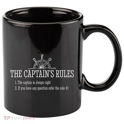 Boat Rules Funny Sayings Sailing Sail Boats 11oz C Handle Ceramic Mug