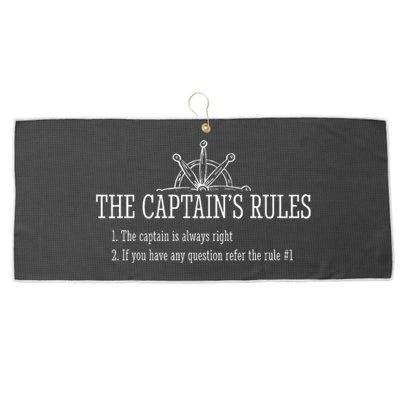 Boat Rules Funny Sayings Sailing Sail Boats Large Microfiber Waffle Golf Towel