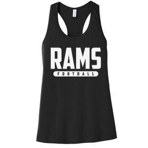 Bastrop Rams Football Women's Racerback Tank